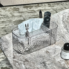 Light luxury style decorative living room tissue box bedroom creative simple tissue box high-end wall-mounted bathroom storage box