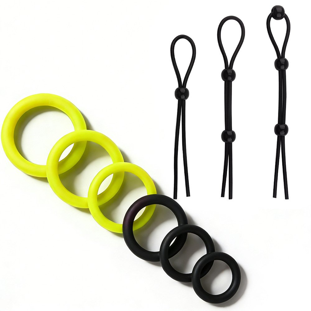 Anillo de bloqueo masculino anillo de prepucio anillo de silicona anillo de pene coqueteo sexual adulto productos sexuales fábrica directa