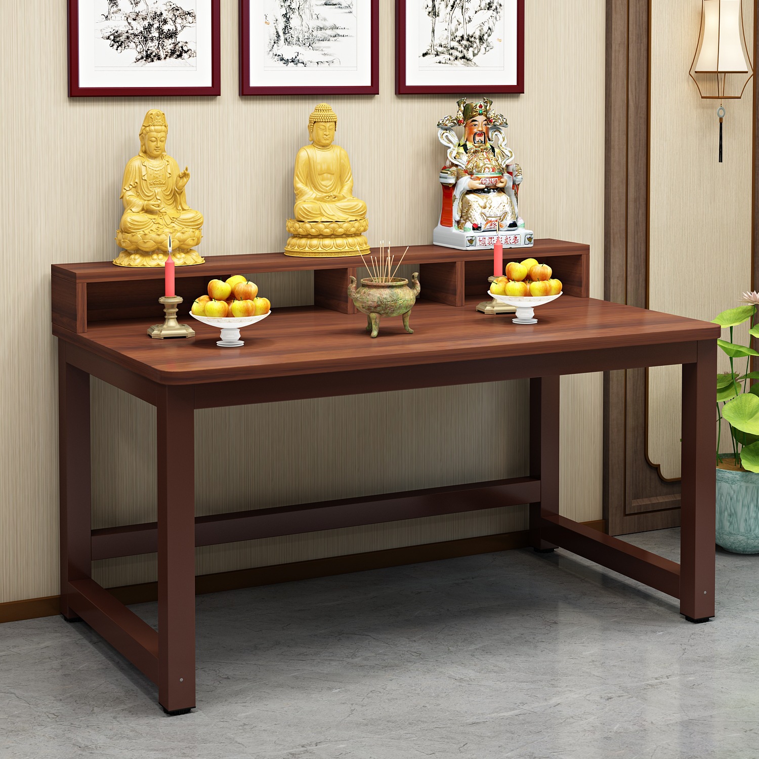 Household Altar Guanyin Table Shrine Buddha Table Simple New Chinese Style Offering Table Incense Table Offering Table Worship Table