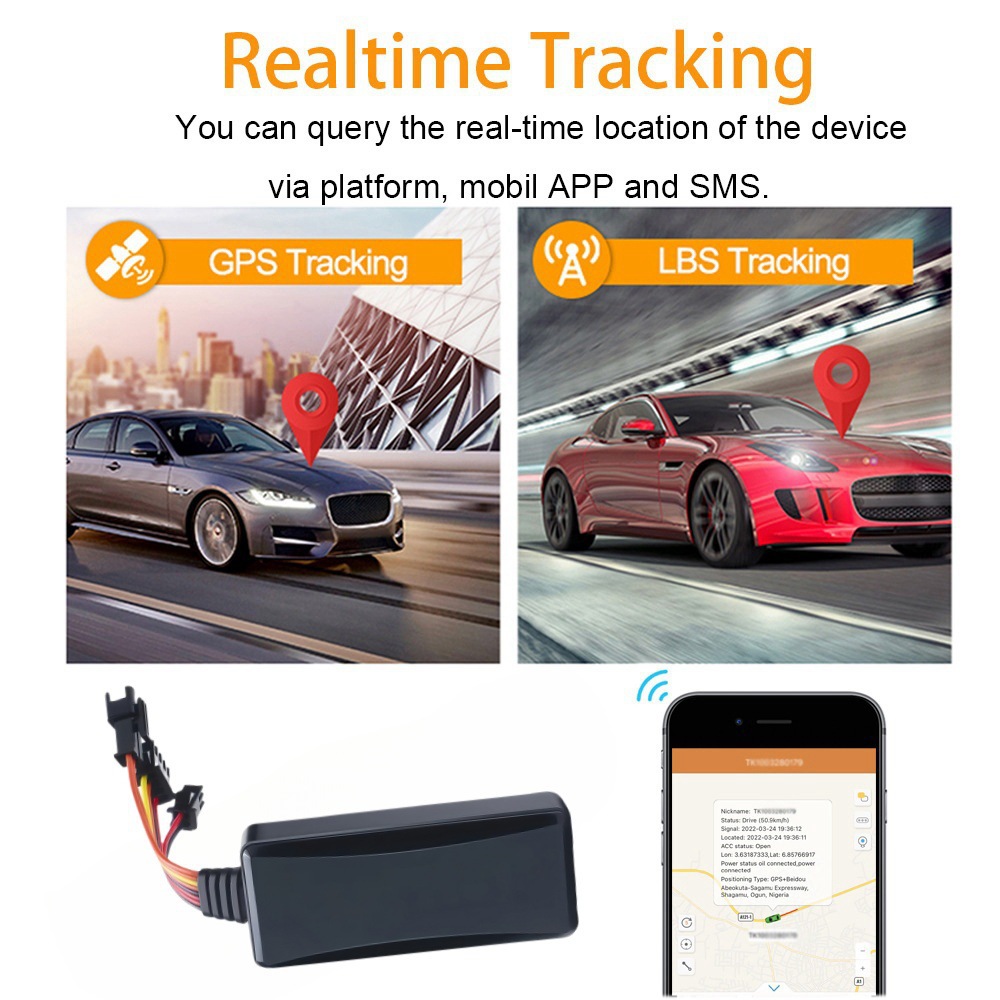 New Gt06 Protocol Vehicle Gps Tracker App Positioning Remote Oil Cut-Off Microphone Sos Emergency Overseas Version