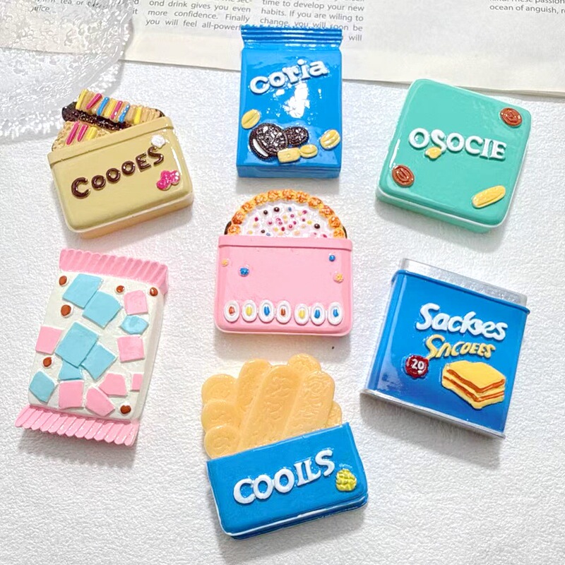 Convenience Store Artificial Food Toy Snack Bag DIY Handmade Creative Refrigerator Magnet Mobile Phone Case Decoration Material Package Wholesale