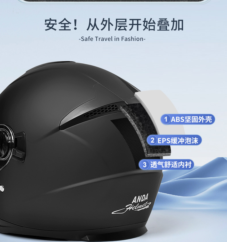 2025 New Electric Motorcycle Helmet 3C Certified