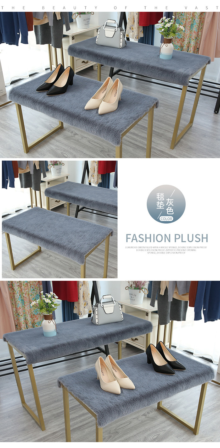 Carpet Door Mat Can Be Cut, Wabi-Sabi Style Carpet, Light Luxury Floor Mat, Silent Tatami Bay Window, Double-Sided Gray-White Carpet