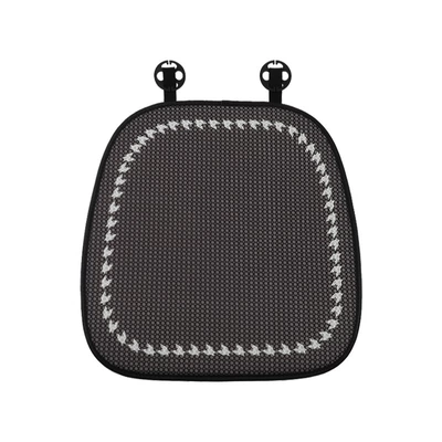 Car Seat Cushion, Universal for All Seasons, Comfortable Non-Slip Half-Pack Car Seat Cushion, High-End Houndstooth Car Seat Cover (Seat cushion, seat cover) - honeycomb-white-houndstooth-side-cushion-front