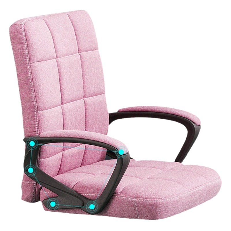 Silla de computadora estudio en casa asiento ergonómico cómoda silla de oficina de larga duración Silla de respaldo dormitorio escritorio silla giratoria