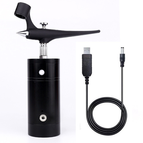 Model spray gun small spray paint rechargeable mini air pump portable set pigment coloring mark airbrush beauty single pump