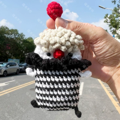 Car Key Protective Case Car key bag - 14cmx22cm-black-clown