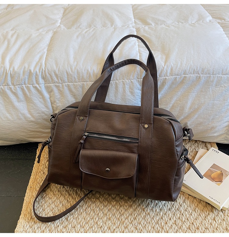 Bolso de mano de gran capacidad para mujeres 2026 verano nuevo retro simple bolso de viaje viaje mochila ocio bolso especial image 8