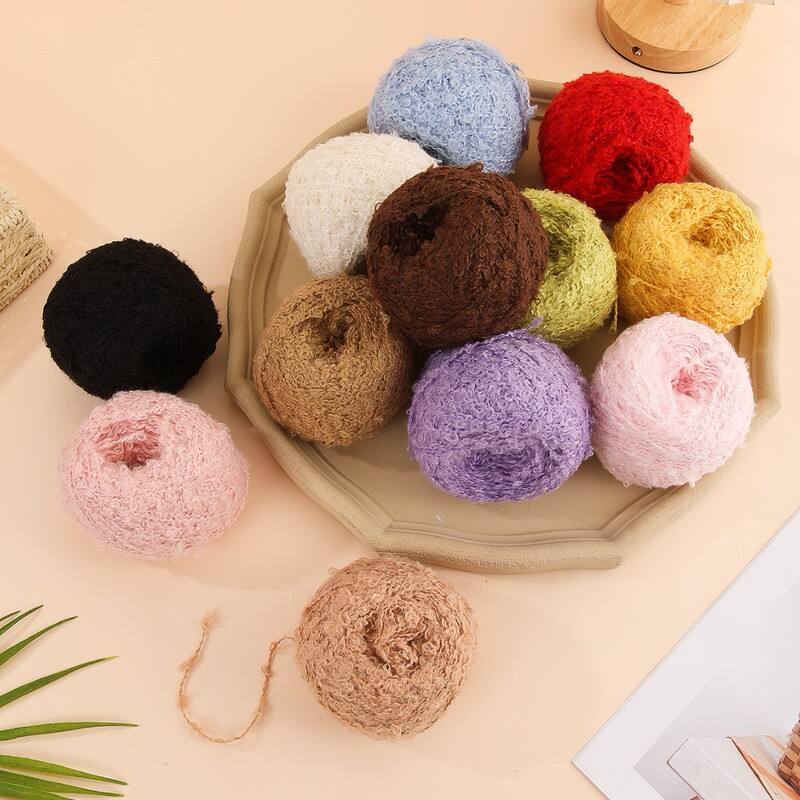 Wholesale xiangfeng wool loop yarn hand-mixed yarn coarse wool handmade DIY scarf sweater crocheted yarn Wholesale xiangfeng wool loop yarn hand-mixed yarn coarse wool handmade DIY scarf sweater crocheted yarn