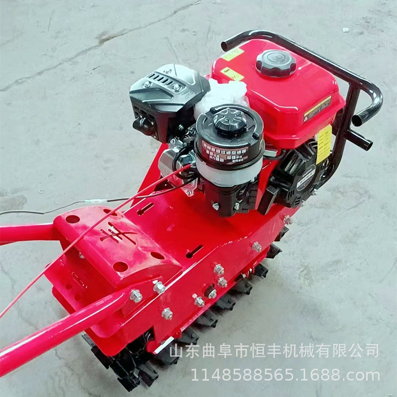 新款四冲微耕机汽油松土多功能小型农用除草开沟机耕地犁地旋耕机