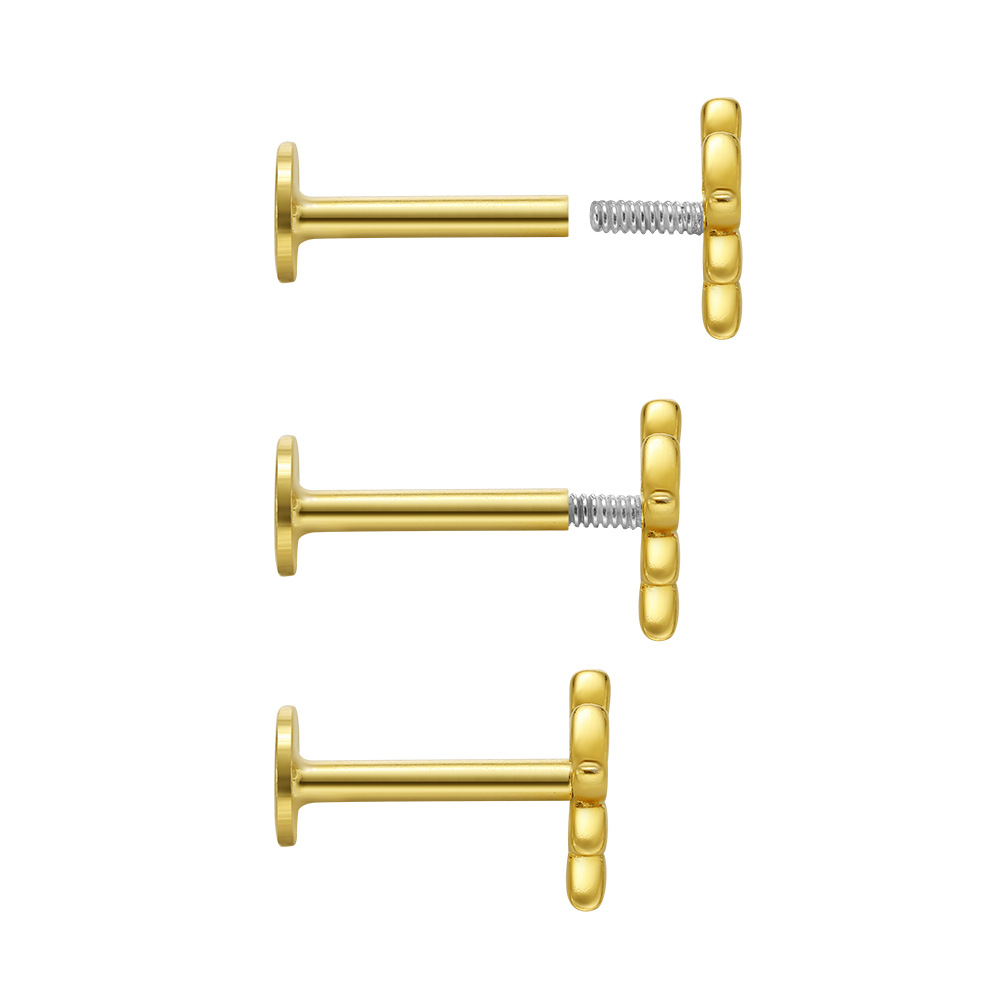 IG Style Style 3 Pieces Set 925 Sterling Silver Zircon Geometric Ear Studs