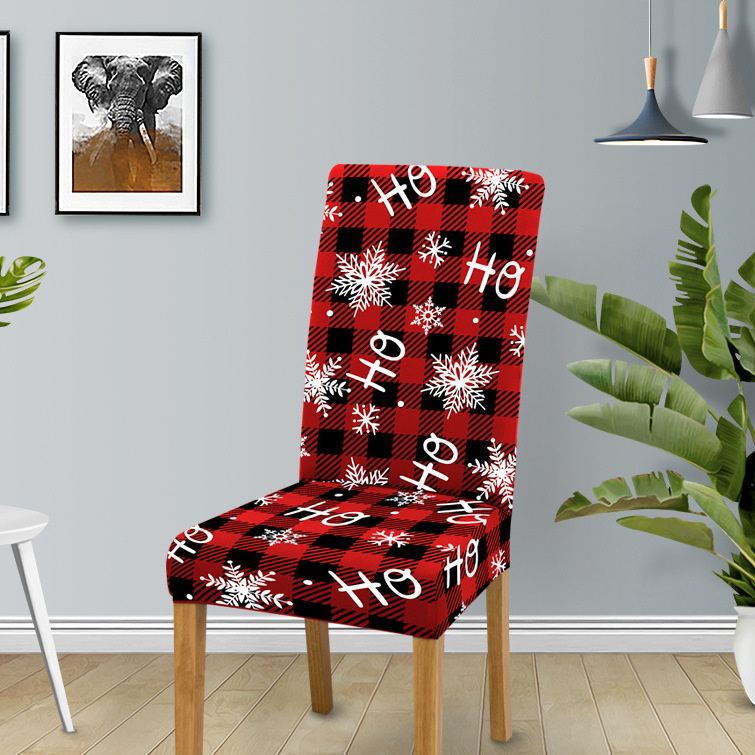 2024 transfronterizos nuevas cubiertas de sillas de Navidad Europa y América cubierta de sillas de comedor de decoración de Navidad cubierta de sillas de alta elasticidad