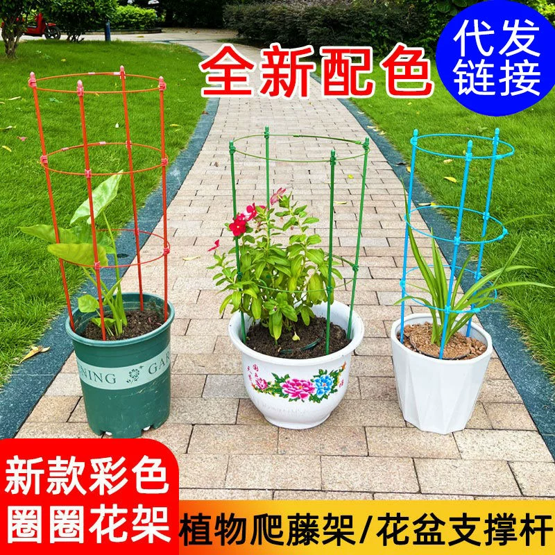 Подставка для цветов из вьющейся лозы роза Краб коготь Орхидея зеленая корзина трехслойная многослойная Выдвижная балкон зеленое растение комнатная подставка для вьющихся цветов