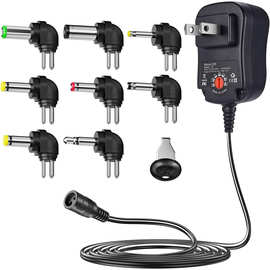 批发可调充电器3V-12V带USB30W多功能电源 12W可调电源适配器