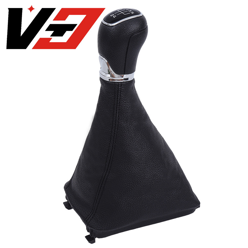 Suitable for Skoda Octavia 2 A5 A6 2004-2012 Model Gear Shift Knob with Leather