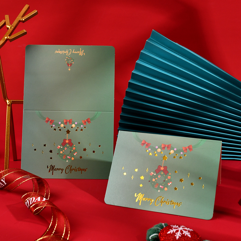 Amazon Hot Sale Navidad tarjetas de felicitación inswind festivales tarjetas de felicitación de negocios tarjetas de regalo de acompañantes de alto nivel