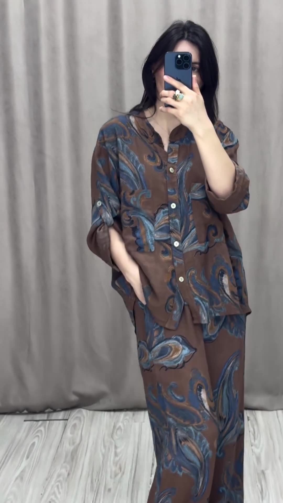 Women's Pant Set Forest Style Leisure Suit Comfortable Two Piece_voghion.com