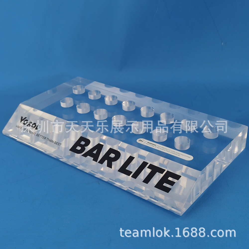 商超柜台产品展示架亚克力电子烟陈列架 透明有机玻璃展架可加log