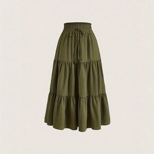 New Plus Size Semi-Body Skirt European and American Plus Size Semi-Body Skirt Cupcake Skirt