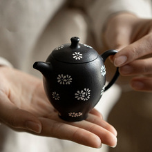 十路青茶壶朱泥紫砂原矿铁砂纯手工泡茶壶功夫茶具小容量个人壶
