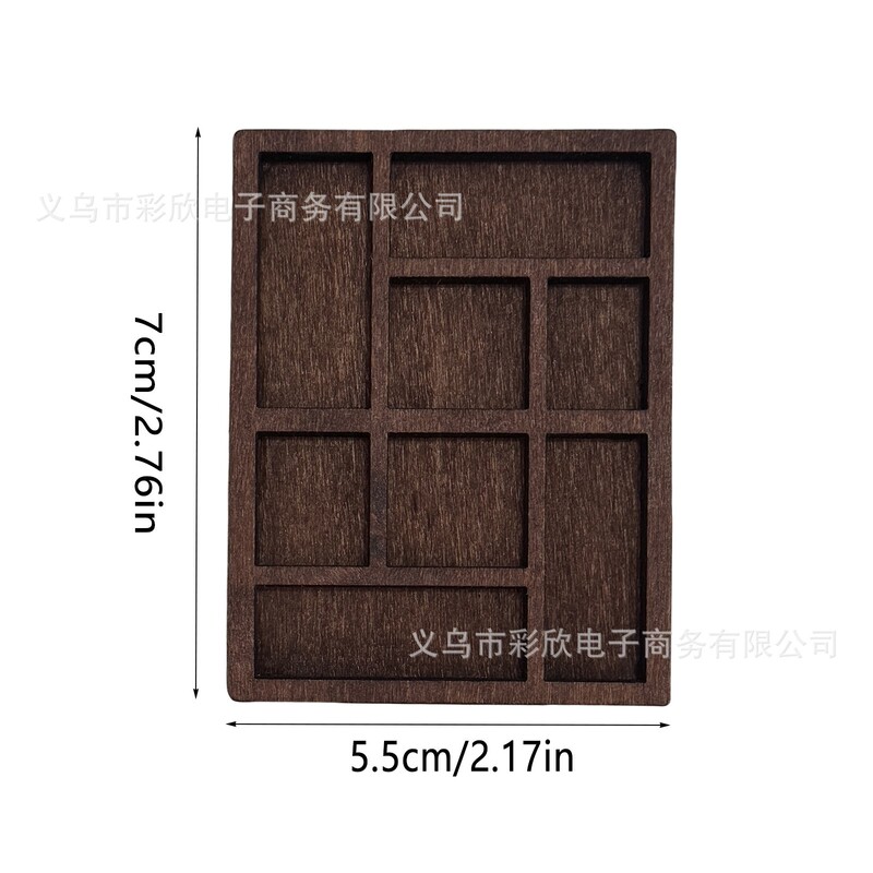 跨境微型木质珠宝收纳架桌面饰品展示架收藏贝壳标本爱好者小摆件|undefined