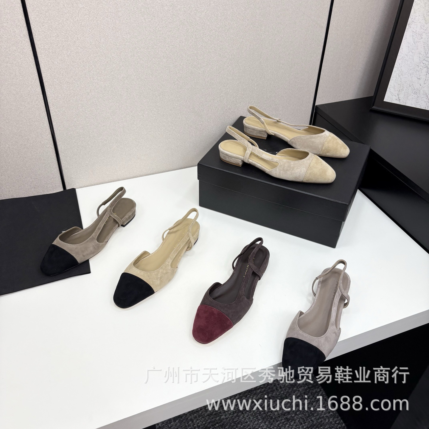 High-End 2026 New -Style Backless Sandals, Elegant Korean-Style Versatile Closed-Toe Sandals, Sheepskin Women's Shoes