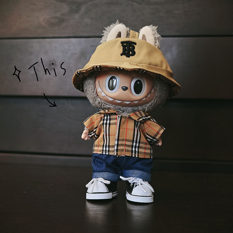 仅娃衣】一二三代钥匙扣labubu衣服挂件拉布布娃衣伦敦午后情侣装|undefined