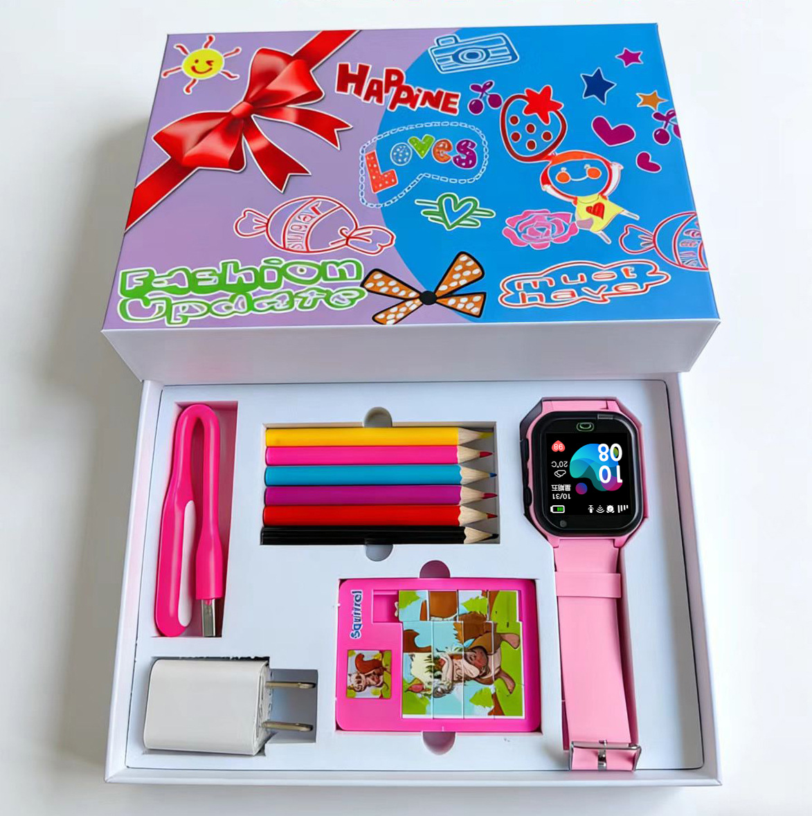 Caja de regalo para comercio exterior - S30 - rosa