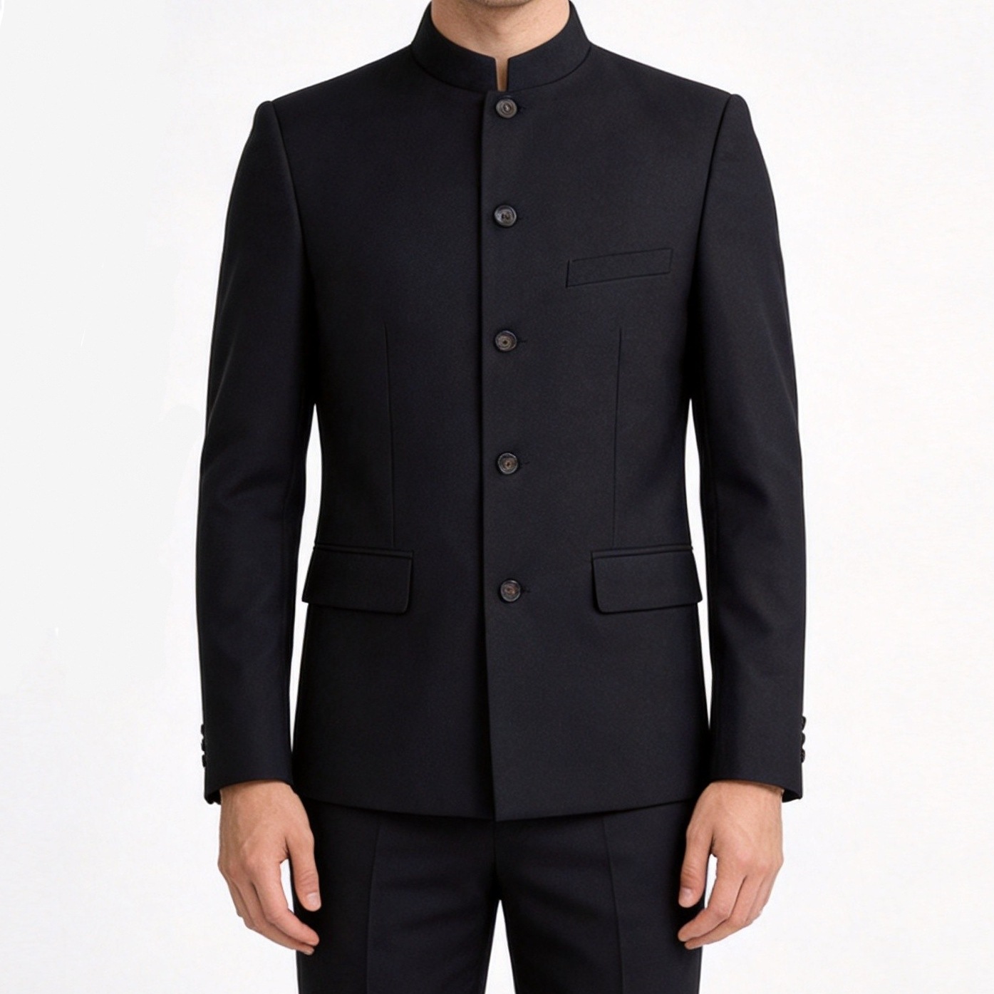 New Chinese-style stand-collar Zhongshan suit men's set, casual business blazer, men's wedding dress two-piece set