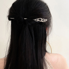 银瑞泰s925纯银2023新款中式古典挽月三生三世高级感汉服银簪女