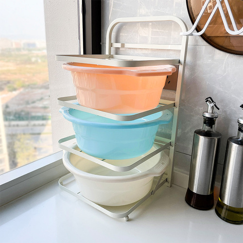 Increase and deepen extra thick plastic washbasin household vegetable laundry basin dormitory baby footbath anti-slip basin