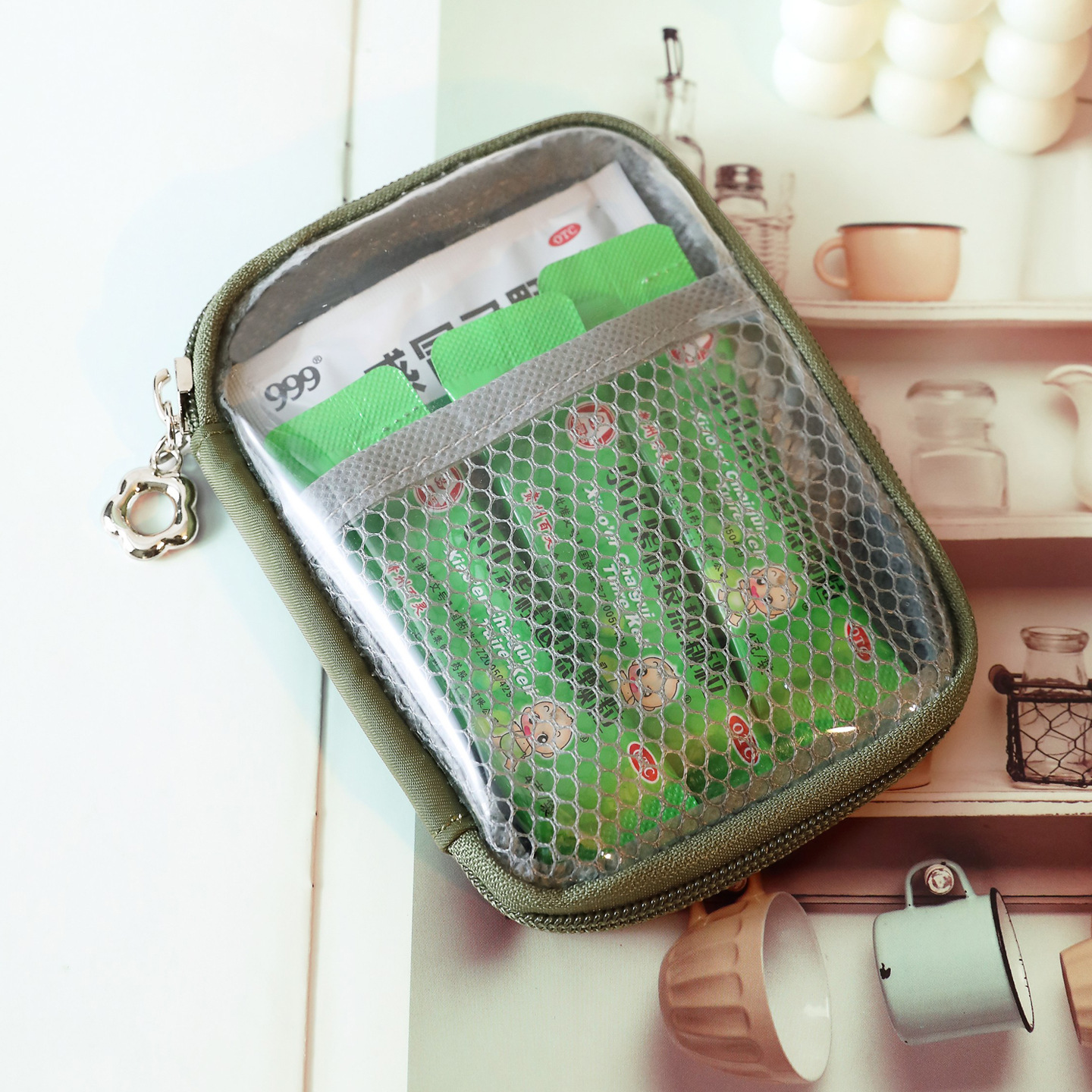 Bolsa de almacenamiento verde