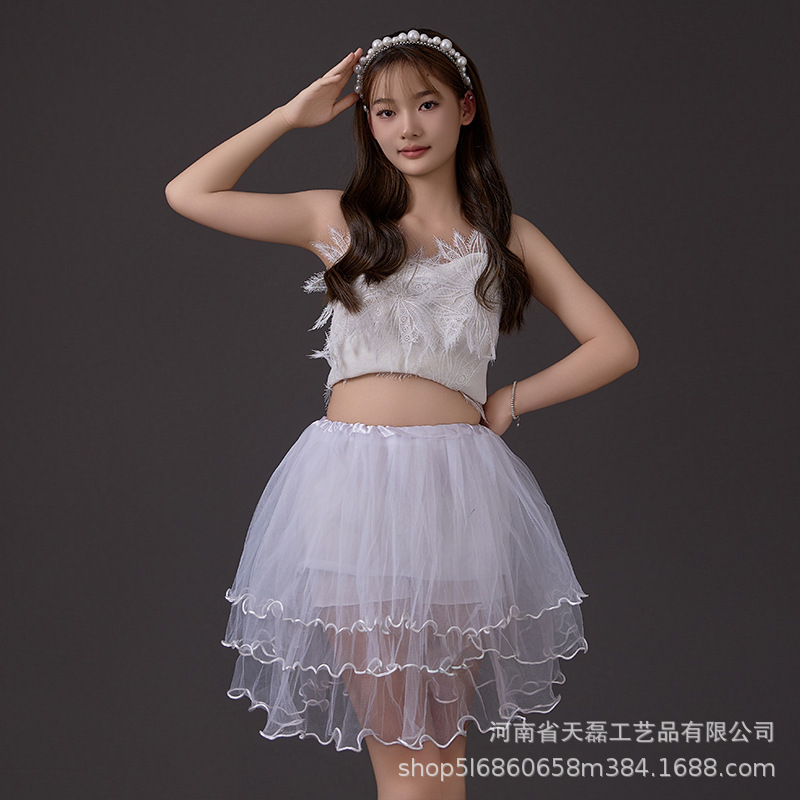 跨境爆款成人蓬蓬裙tutu半身裙大人学生圣诞节表演演出四层网纱裙