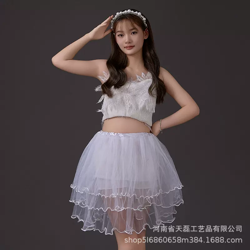 跨境爆款成人蓬蓬裙tutu半身裙大人学生圣诞节表演演出四层网纱裙