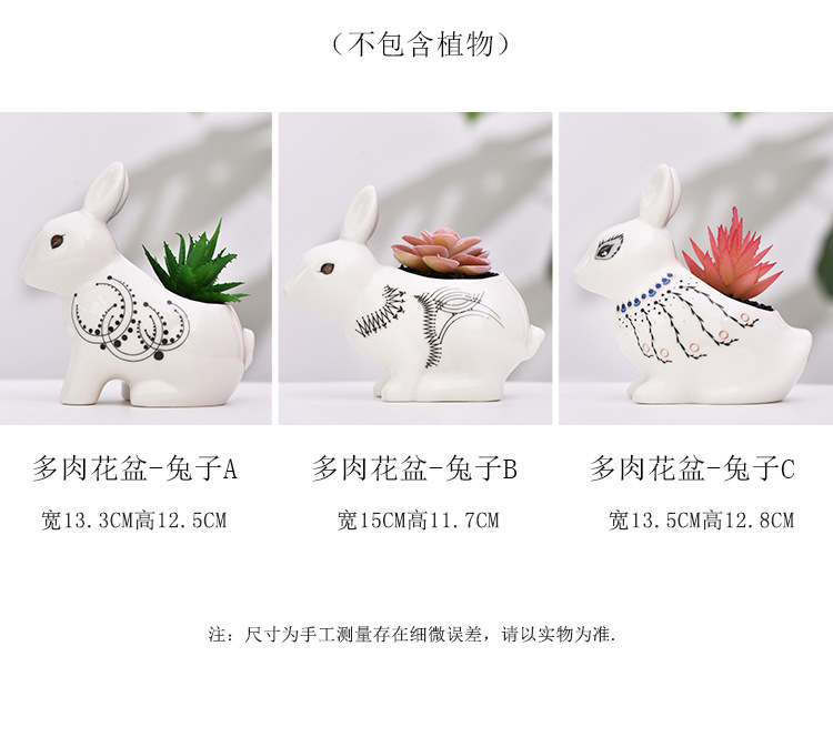多肉花盆-兔子_04