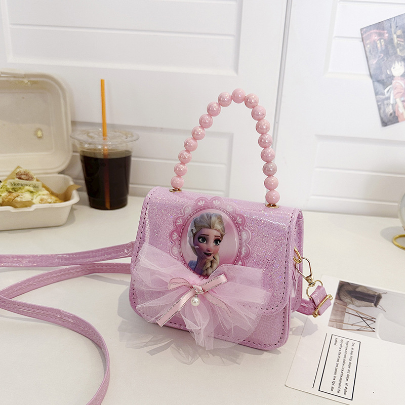Bolsos de mochila para niños, princesa Aisha, bolsos de hombro de moda para niñas, bolsos de perlas para niñas.