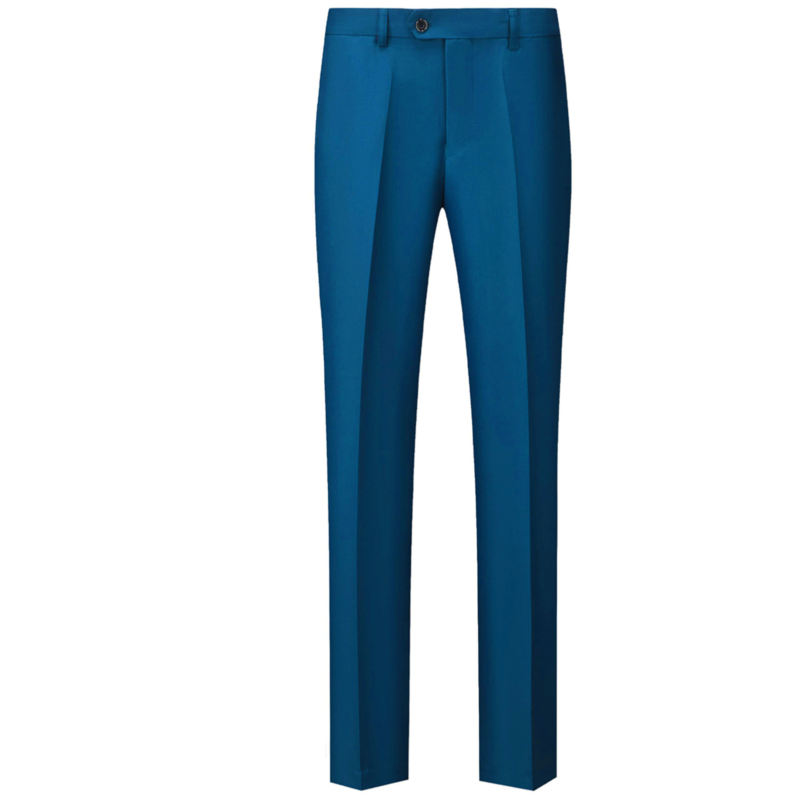 Pantalon noir slim pour homme, coupe droite, idéal pour le travail, le printemps et l'automne, idéal pour les affaires ou les tenues de soirée_voghion.com