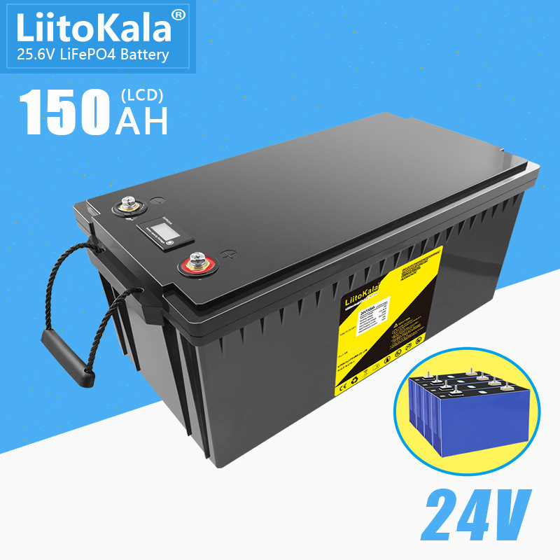 LiitoKala 24V120Ah/150Ah/24V200Ah/48V100Ah磷酸铁锂电池