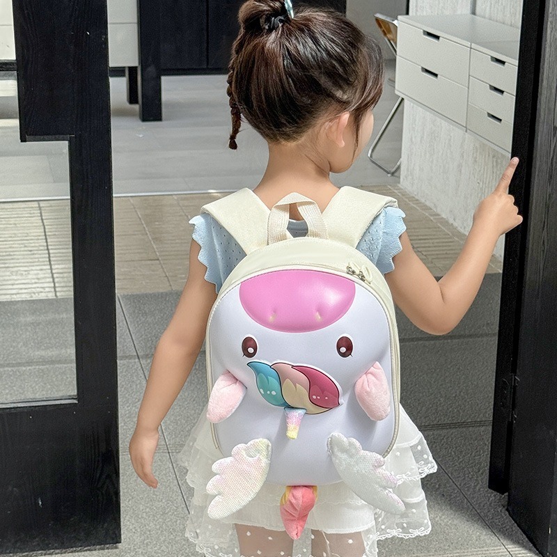 Nuevo unicornio transfronterizo jardín de infantes eva mochila para niños y niñas mochila de hombro de dibujos animados ligera para niños