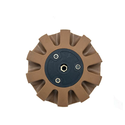Removal Head Disc Eraser, Sheet Metal Spray Repair - rubber-removal-wheel-brown