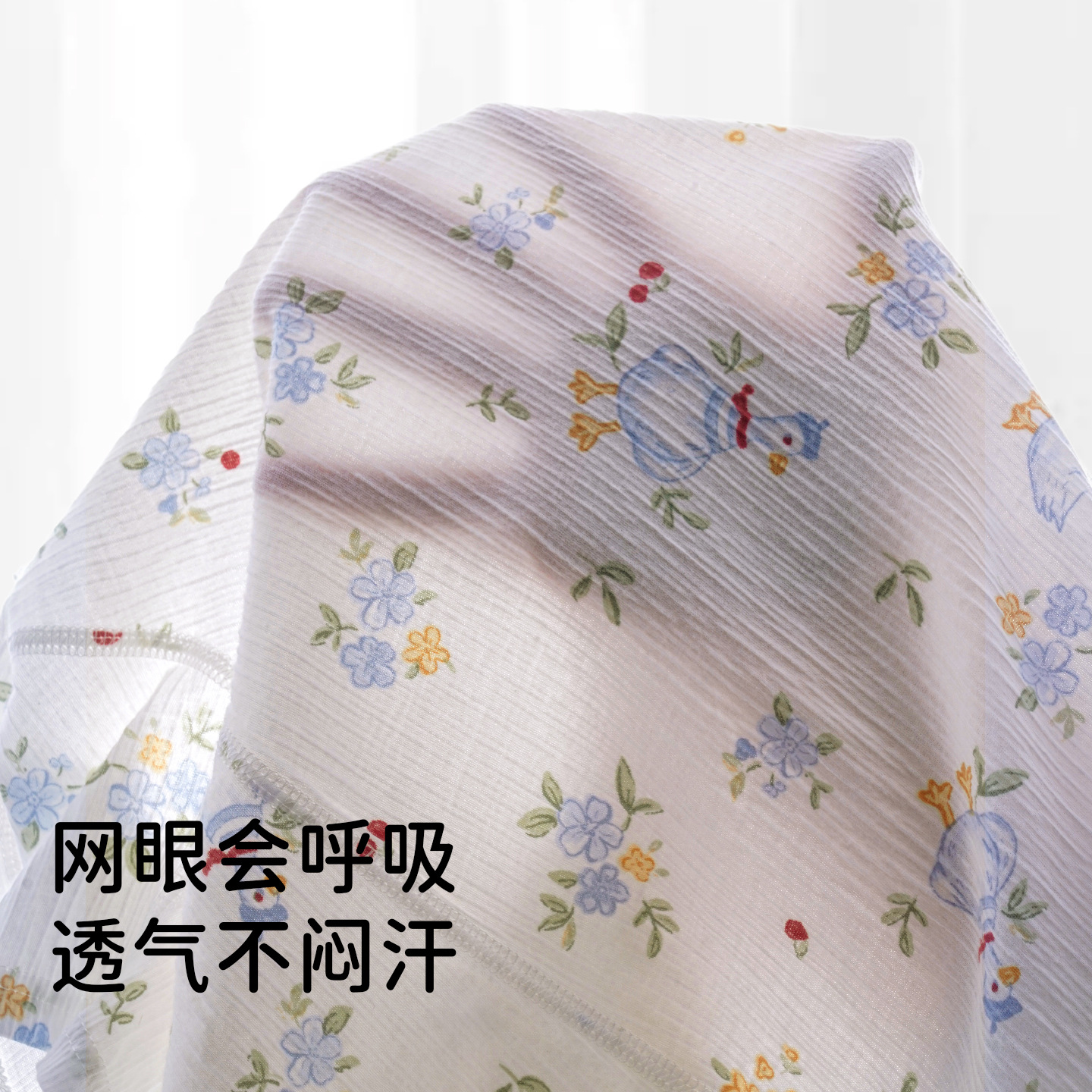 2026夏季新款儿童纯棉睡裙女童休闲卡通花边裙儿童空调裙子家居裙