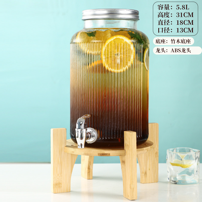 冷水壶可乐红牛饮料玻璃网自制桶带碧桶酒吧啤酒桶龙头桶水果茶无|undefined
