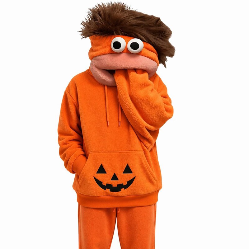 Funny Big Mouth Monster Hoodie Pajamas for Men and Women, Autumn and Winter, Fleece-Lined, Thickened, Warm, Can Be Worn Outside, Home Wear with Comb Funny Big Mouth Monster Hoodie Pajamas for Men and Women, Autumn and Winter, Fleece-Lined, Thickened, Warm, Can Be Worn Outside, Home Wear with Comb