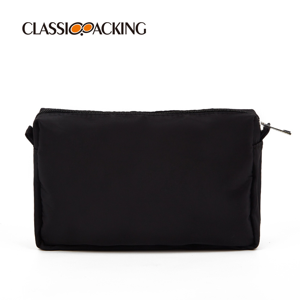 Bolsa de cosméticos portátil simple, bolsa de almacenamiento para productos para el cuidado de la piel de gran capacidad, bolsa de lavado de viaje, se puede imprimir con logotipo