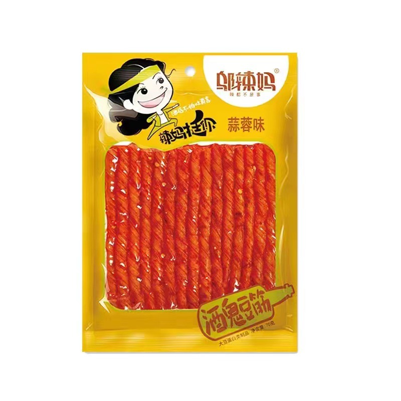 70g de rolinhos de feijão picante com sabor de alho