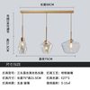 Scandinavian modern glossy ceiling lamp, lights for bedroom for living room, bar table lamp, bulb, light luxury style, with screw socket