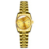 Fashionable gold watch, swiss watch, women's watch, steel belt, mechanical mechanical watch, city style