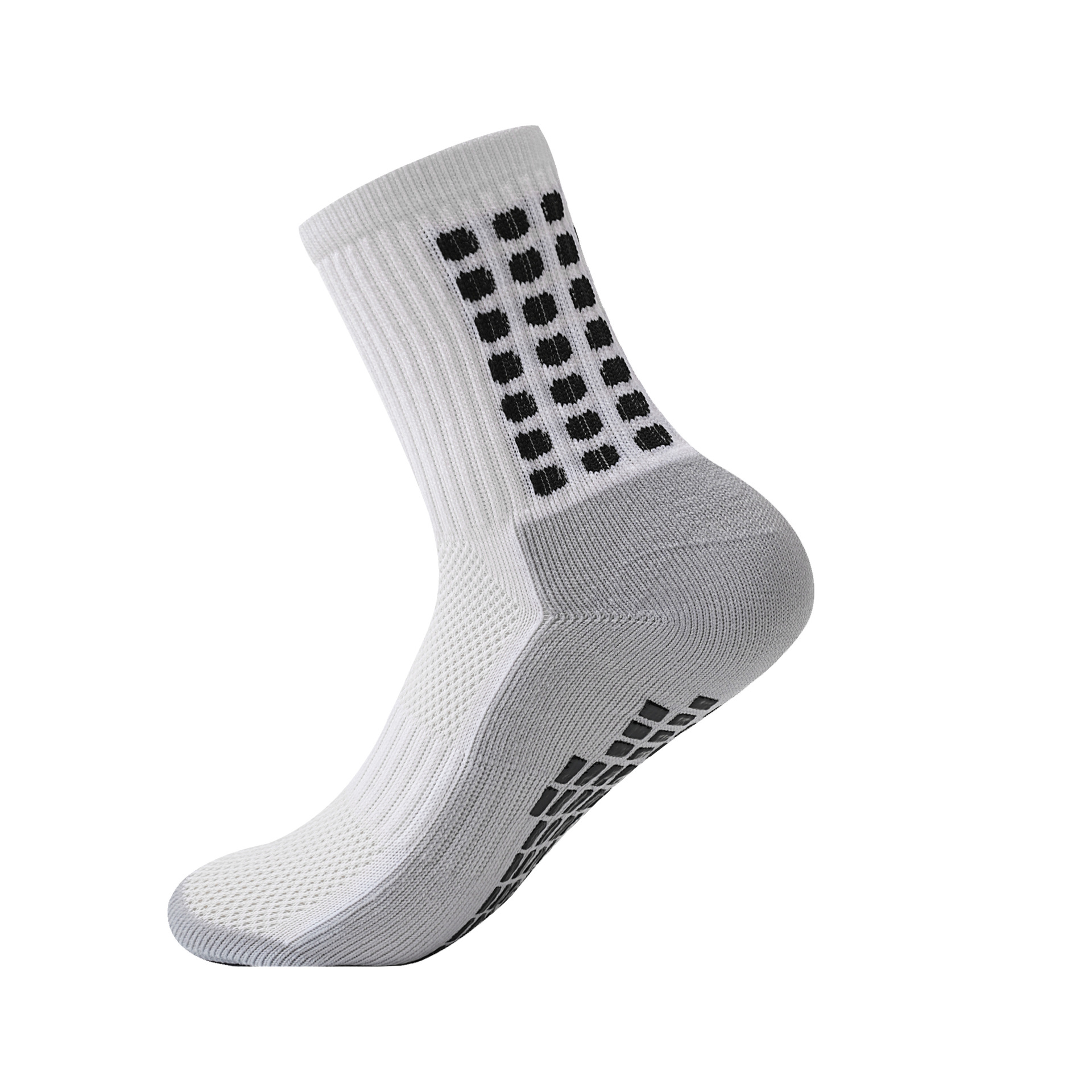 Mediados de la pantorrilla calcetines de fútbol de los niños de las mujeres antideslizantes calcetines absorbentes de sudor toalla inferior calcetines deportivos de entrenamiento de dispensación 33-38