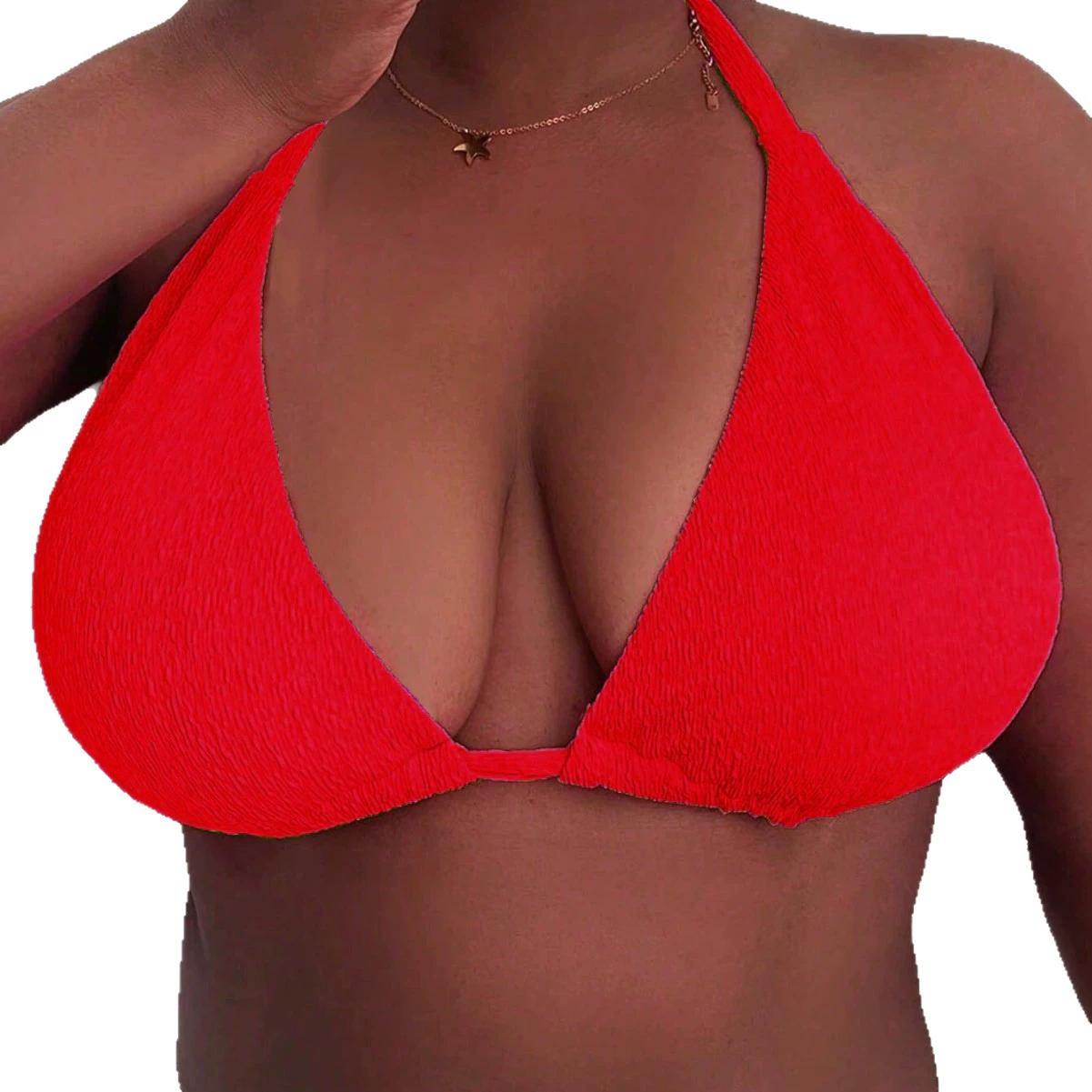 Бюстгальтер топ топик Push-up в азиатском/европейском стиле, размеры 0XL–4XL, завязка на шее