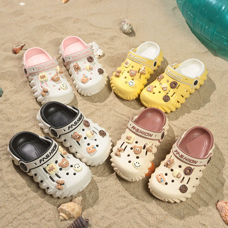 Детская обувь «крокодил» для больших детей 8-12 лет. Летние нескользящие дышащие сандалии на толстой подошве. Легкая верхняя одежда. Пляжные сандалии.